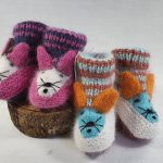 chaussons bébé en laine angora