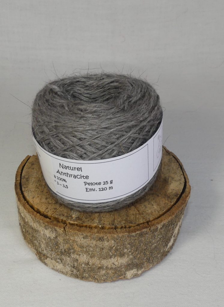 angora 100% naturelle anthracite