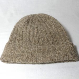 bonnet en pur laine de bizet tricoté en côtes