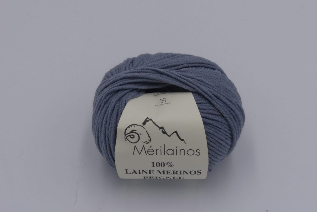 Pelote Laine Mérinos Bleue - Mélange 10 Couleurs - 60 G - Pour Feutrage, Filage, Artisanat - 4