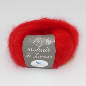 pelote de laine pur mohair de chevreau caresse pomme d'amour