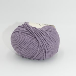 pelote de laine mérinos peignée 6 brins lilas