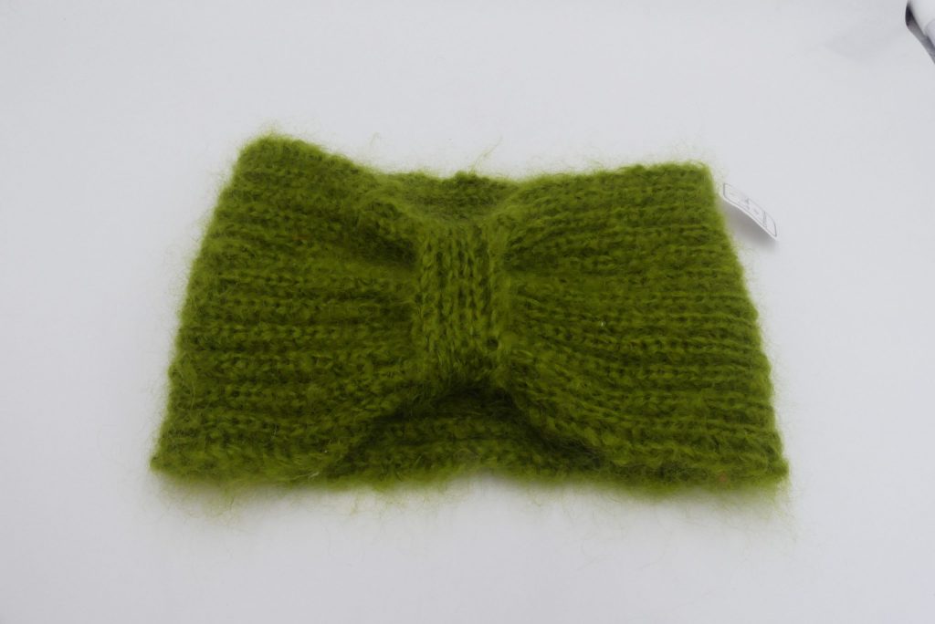 bandeau en côtes anglaise pur mohair mousse