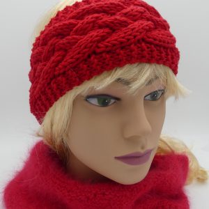 bandeau mérinos 12 brins rouge