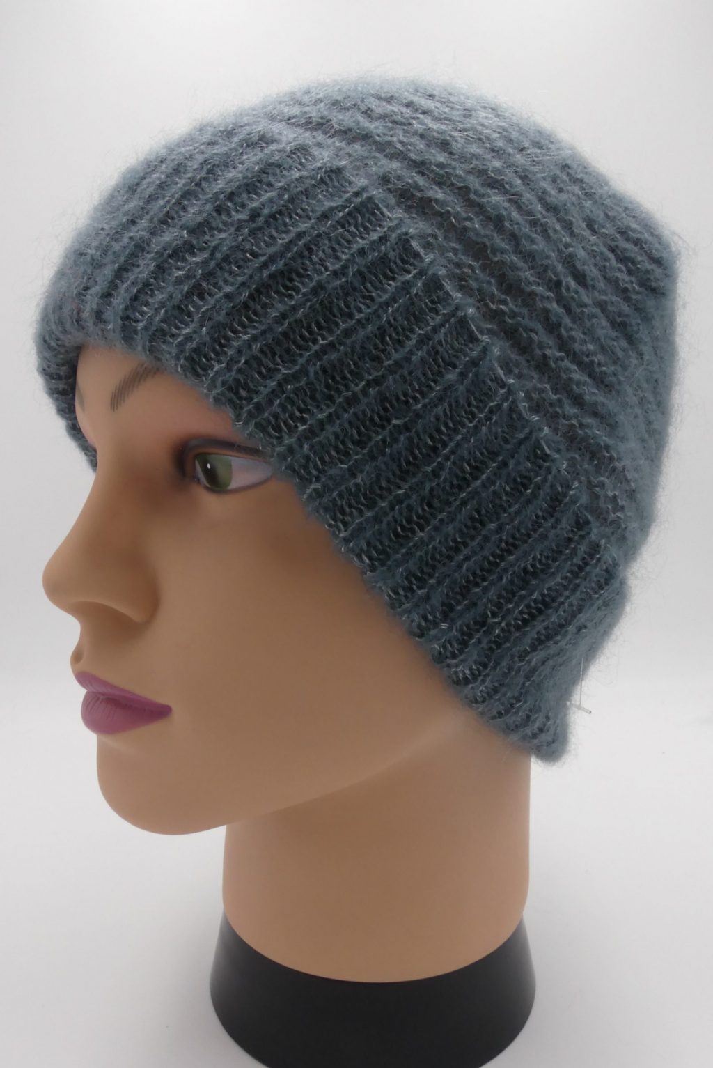 bonnet mohair et soie écume