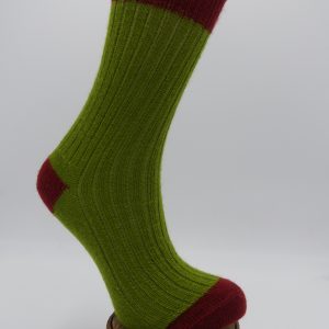 chaussettes en mohair courte talon pointe anis écureuil