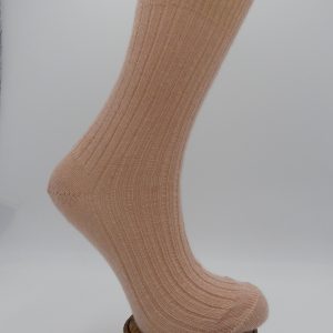 chaussettes en mohair courtes rose coton