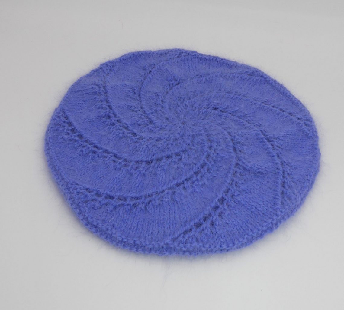 béret angora lavande