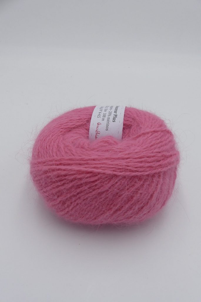 pelote de laine angora douceur plus camélia