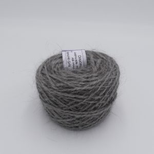 pelote de laine angora naturel gris