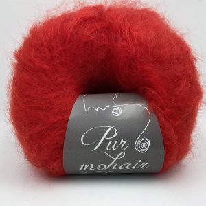 pelote pur mohair ecarlate