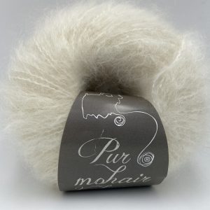 pelote pur mohair de chevreau ecru