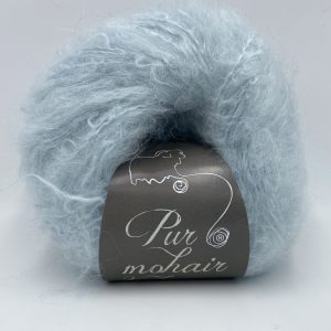 pelote pur mohair bleu pastel