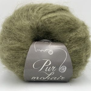 pelote pur mohair kaki