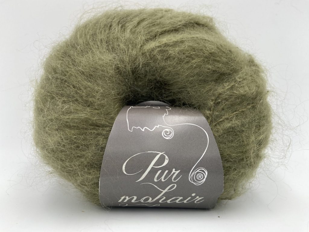 pelote pur mohair kaki