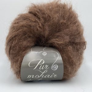pelote pur mohair chataigne