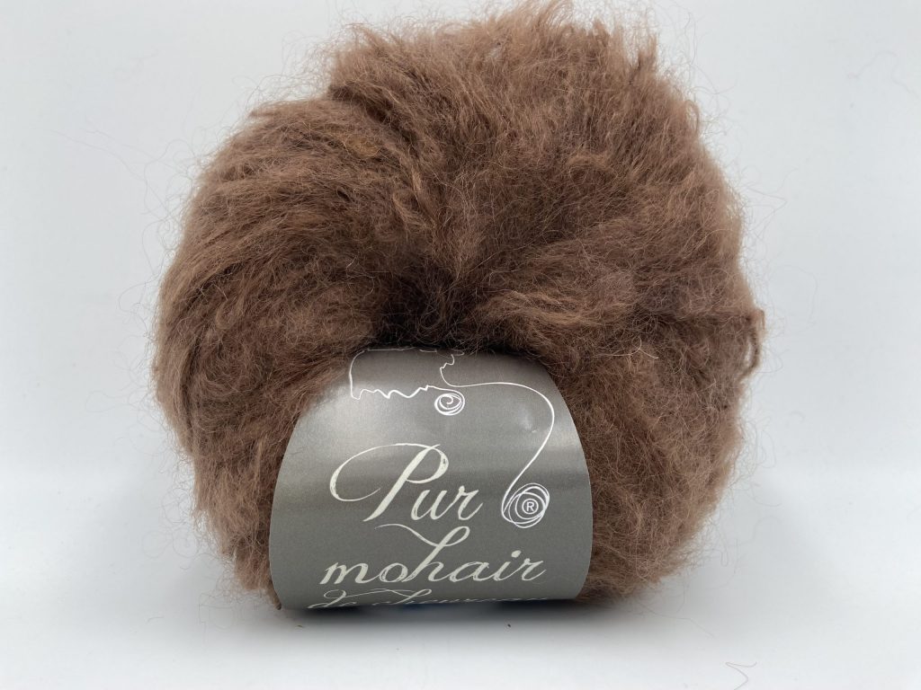 pelote pur mohair chataigne
