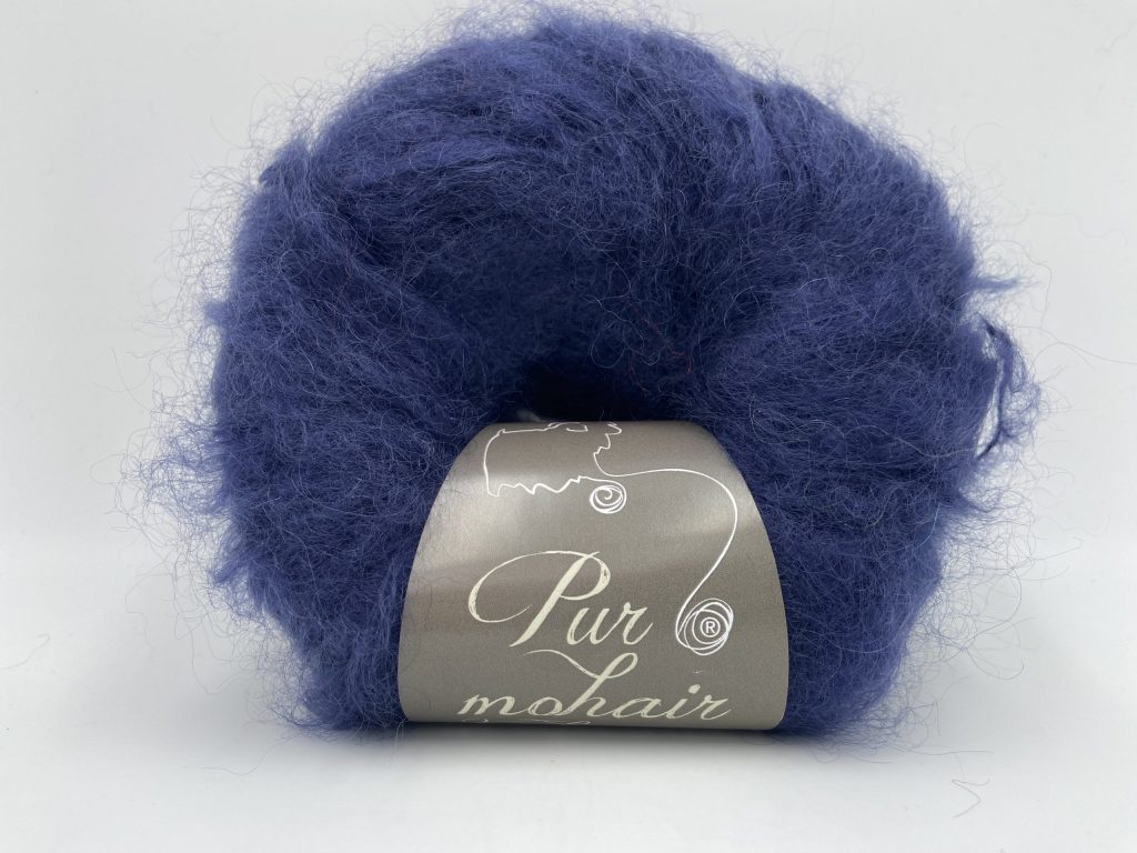pelote pur mohair bleu nuit