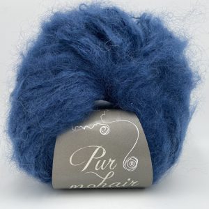 pelote pur mohair bleu saphir