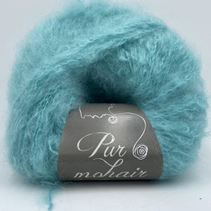 Pelote pur mohair de chevreau "Caresse" Menthe