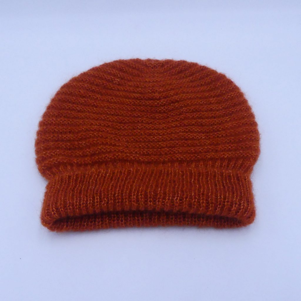 bonnet sica mohair et soie cuivre