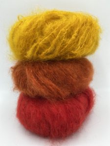 pelotes de laine en pur mohair de chevreau