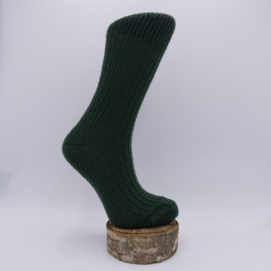 chaussettes en laine mohair spiruline