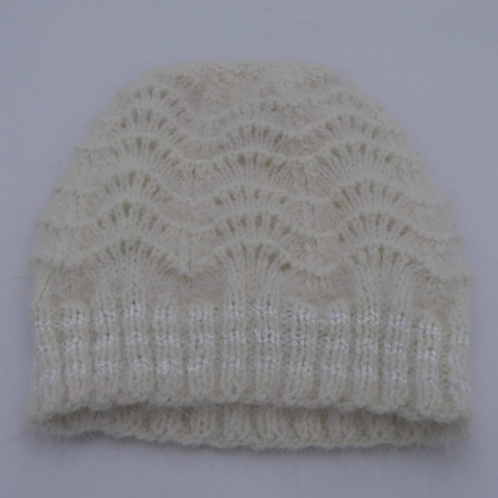 bonnet en laine angora charleston écru