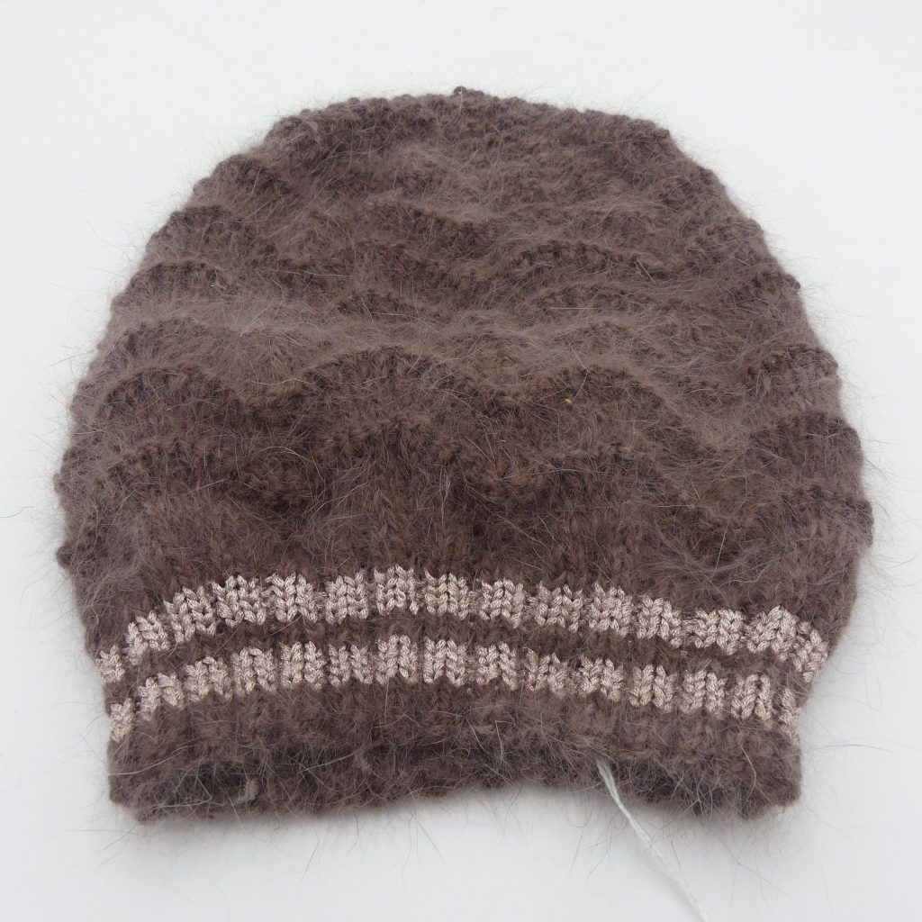 bonnet en laine angora charleston ourson