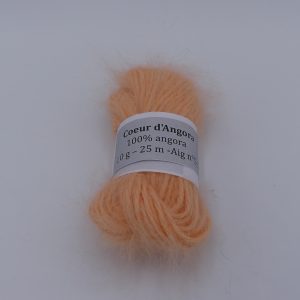 pelote de laine angora 100% coeur d'angora melon