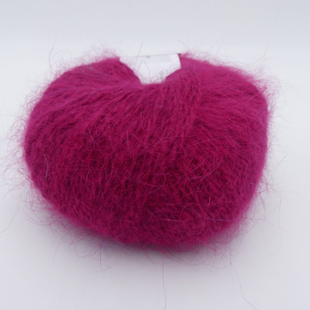 pelote de laine angora douceur plus framboise