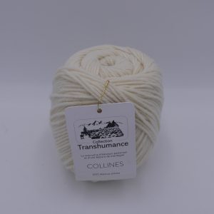 pelote de laine mérinos peignée collection transhumance écru