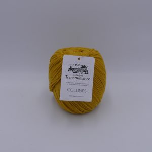 pelote de laine mérinos peignée collection transhumance jaune d'or