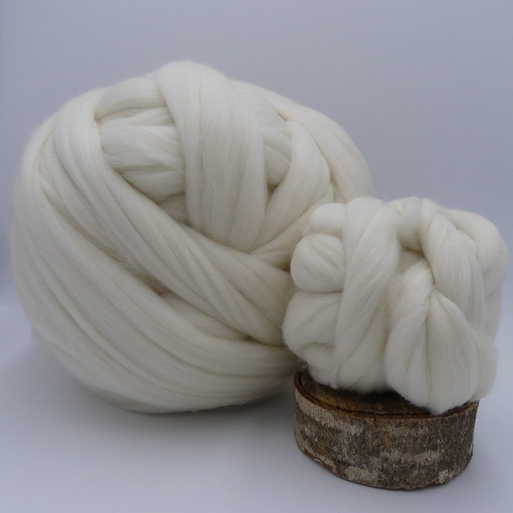 ruban de laine mérinos peigné 100g et 1kg