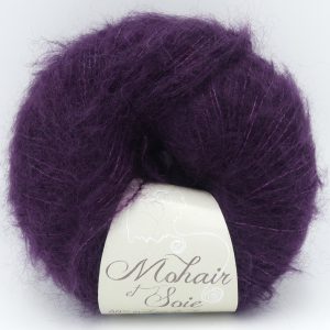 pelote de laine mohair et soie diva cassis