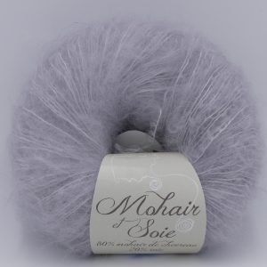 pelote de laine mohair et soie diva inox