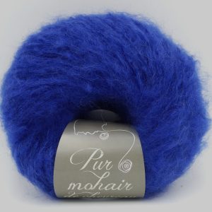 pelote de laine pur mohair de chevreau caresse bleu klein