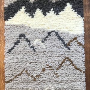 tapis nouée laine de bizet sommets